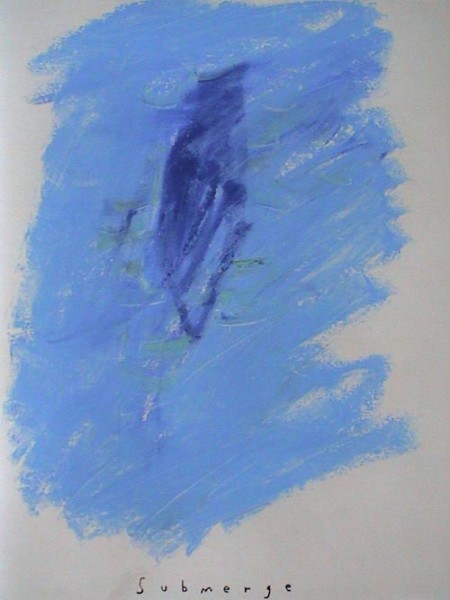 DP003-Submerge-13x10 in-Oil pastel paper-2003
