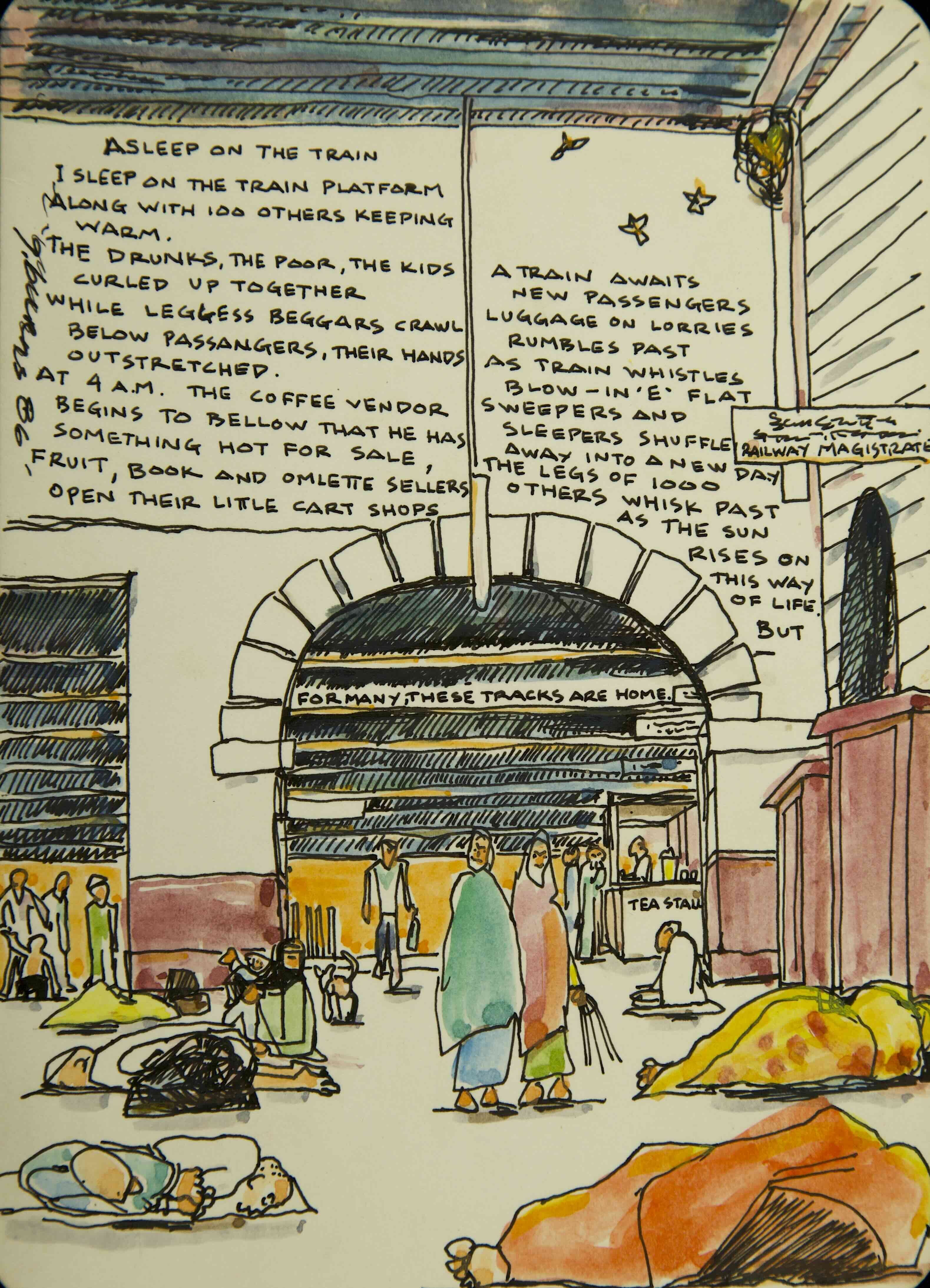 Asleep in the Train Station