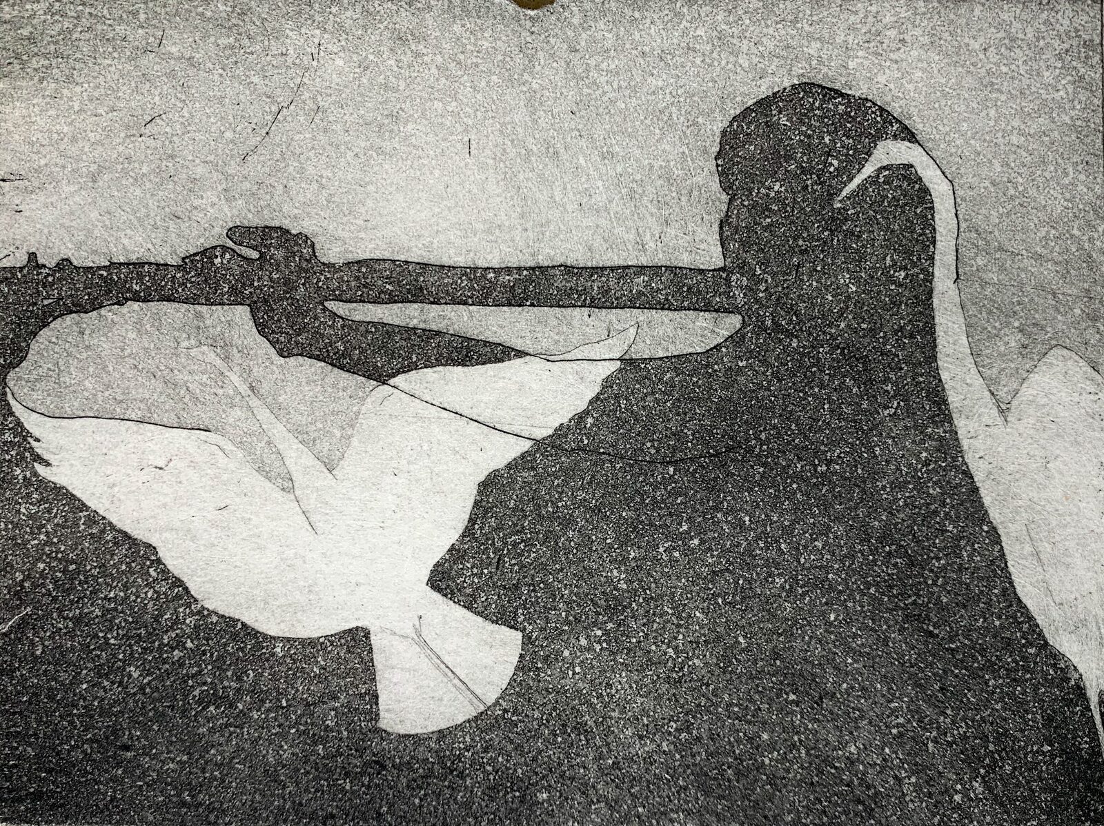 Flutist & Egret