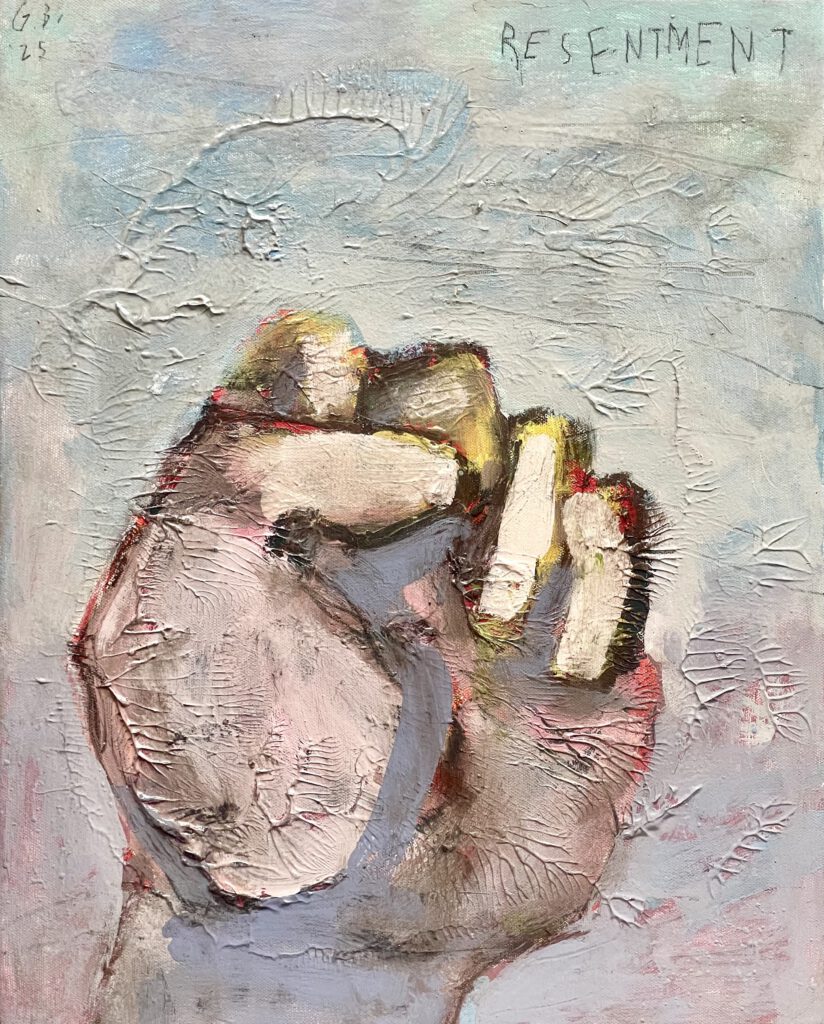 Resentment · 20×16in · Oil on Canvas · 2025